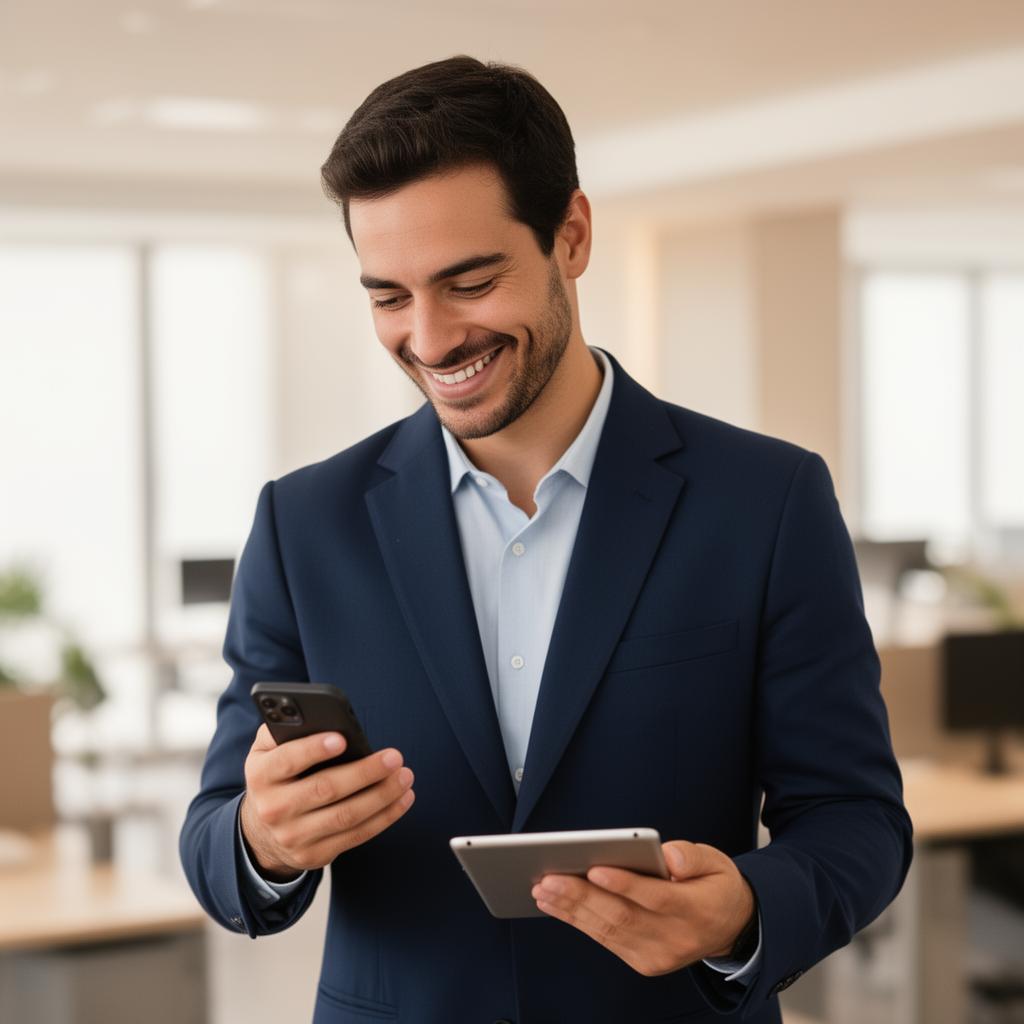 Contador parceiro SafeNota acompanhando suas comissões pelo celular